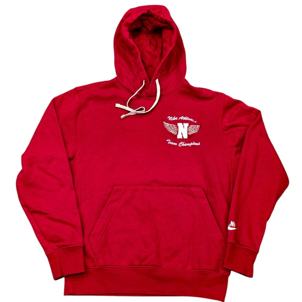 Nike Sportswear Swoosh High Club Fleece Hoodie Red Men's Size Small HJ6907-687
